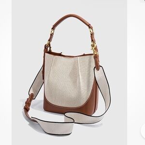 Zara Large Capacity Wide Shoulder Strap Single Shoulder Tote Sling Bucket
Bag